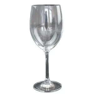 Fabrik Direkt verkauf kunden spezifisches Logo bleifreier Becher 10oz Stemware Clear Burgundy Weingläser