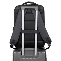 Sac à dos pour ordinateur portable de voyage avec logo personnalisé, sac de voyage décontracté de grande capacité, sac à dos pour étudiants avec USB