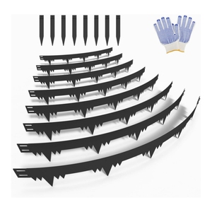 Bordures de jardin en métal flexibles personnalisées avec piquets et jardinières pour aménagement paysager, parterres de fleurs, allées de jardin et allées d'arbres - Product Image 1