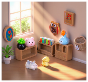 Scrivania in resina fontana a parete libreria orologio gufo vaso fiore salvadanaio portacandele vaso casa delle bambole <span class=keywords><strong>mobili</strong></span> in miniatura - Product Image 5