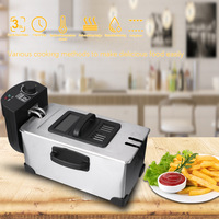 Friteuse électrique de protection contre la surchauffe à jauge européenne de grande capacité pour la maison prix de gros