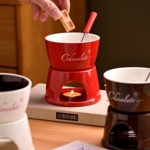 Tasse à <span class=keywords><strong>fondue</strong></span> au chocolat en céramique résistante aux hautes températures, style influenceur créatif transfrontalier japonais-coréen, simple - Product Image 3