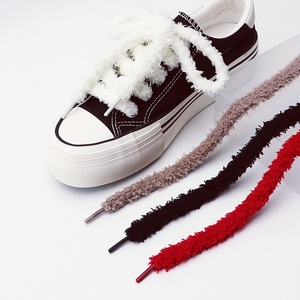 1 Paar Neue 1 cm Breite Runde Plüsch-Schnürsenkel für Sneaker, Flache Schuhe, Freizeit-Schnürsenkel 80 cm/100 cm/120 cm/140 cm/160 cm Schuhzubehör - Product Image 2