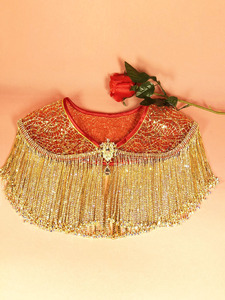 Bán Buôn Tại Chỗ Vàng Ab Màu Rhinestone Chuỗi Stitch Bead Trims Dài Tua Pha Lê Kim Cương May Buổi Tối Ăn Mặc Khăn Choàng Tự Làm Đám Cưới - Product Image 6