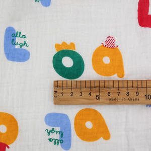 Tessuto stampato in puro <span class=keywords><strong>cotone</strong></span> doppio tessuto di garza crespa increspato <span class=keywords><strong>seersucker</strong></span> per vestiti per bambini - Product Image 2