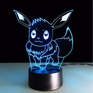 3D gece lambası dokunmatik anahtarı <span class=keywords><strong>LED</strong></span> akrilik Panel Merry Christmas dekorasyon için çocuk yatak odası ışık - Product Image 3