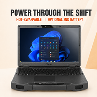 Nueva Laptop Resistente Getac S510 Intel AI Ready con Pantalla FHD de 15.6 Pulgadas, Baterías Intercambiables en Caliente, Windows 11 Pro para Trabajo de Campo