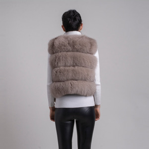 QIUCHEN QC8005 Natural Real fox <strong>Fur</strong> Vest <strong>Gilet</strong> <strong>for</strong> <strong>Women</strong> Girls Winter <strong>Fur</strong> Coat - Product Image 4