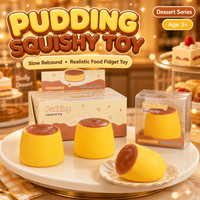 Blocs de construction sensoriels en forme de pudding, jouet anti-stress souple pour filles et garçons de 5 à 7 ans, cadeau mignon