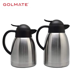 Golmate Großvolumige Kaffeekanne aus Edelstahl 1,0L 1,5L 2,0L Isolierter Wasserkrug Langlebiger Kaffeebehälter für Gewerbliche Nutzung - Product Image 1