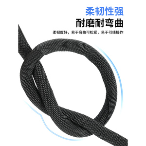 Funda Trenzada de Extremo Abierto para Cables, Retardante de Llama, Cubierta Protectora para Arnés de Cableado Automotriz, Funda Textil Aislante para Cables - Product Image 4