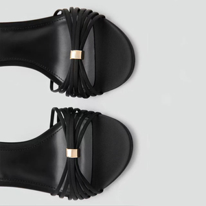 Sandalias de Tacón de Aguja Elegantes y Sensuales Estilo Romano con Tiras Finas, para Eventos, Desplazamientos y Citas - Product Image 4