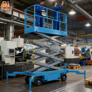 Platform <span class=keywords><strong>Lift</strong></span> Gunting Hidrolik Mobile Listrik 8m 10m Max <span class=keywords><strong>Lift</strong></span> <span class=keywords><strong>20m</strong></span> untuk Medan Berat - Product Image 6