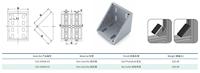 Connecteur de profilé en aluminium 90x90, barre de la plus grande taille, angle de 90 degrés, support métallique pour cadre