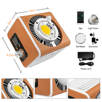 Nouvelle lampe LED COB bicolore 150W 2700k-7500k, kit de poche portable, éclairage pour vidéo courte, personnalisation du logo