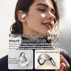 Soft Wireless Blue tooth TWS Ergonomic Earphones Ear <b>Hook</b> Sports Earbuds Lossless Sound Quality Digital Battery <b>Display</b> Headset - Product Image 4