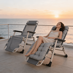 Chaise longue <span class=keywords><strong>de</strong></span> plage moderne <span class=keywords><strong>pliable</strong></span> manuelle en forme d'aile, imperméable, pour bain <span class=keywords><strong>de</strong></span> <span class=keywords><strong>soleil</strong></span> en extérieur au bord <span class=keywords><strong>de</strong></span> la mer - Product Image 2