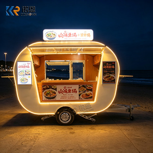 Carrito <span class=keywords><strong>de</strong></span> Comida Rápida para Tacos, Camión <span class=keywords><strong>de</strong></span> Comida Comercial para Jugos, Remolque <span class=keywords><strong>de</strong></span> Comida Totalmente Equipado para Helados - Product Image 1