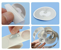 Autocollant RFID NFC personnalisé en aluminium, modèle ISO 13,56 MHz, mini, anti-déchirure, étanche, pour carte de visite, carte de membre d'hôtel