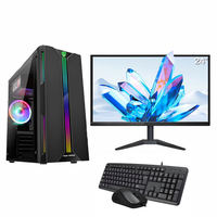 Best Prices Gaming Desktop PC & Monitor Combos Set I9 Level Intel E5-2676 V3 12 Core 64G RAM RX580 8G Video Card Computers