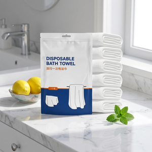 Serviettes <span class=keywords><strong>de</strong></span> <span class=keywords><strong>bain</strong></span> jetables emballées individuellement, séchage rapide, absorbantes, douces, pour les voyages, les hôtels, les spas, les salons - Product Image 6