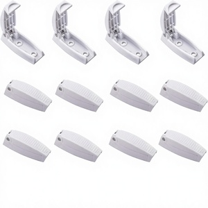 Soporte <span class=keywords><strong>para</strong></span> Puerta de Autocaravana, 12 Piezas, Soporte Blanco <span class=keywords><strong>para</strong></span> Mantener la Puerta de Equipaje Abierta, Incluye Tornillos <span class=keywords><strong>para</strong></span> Remolques de Autocaravanas y <span class=keywords><strong>Furgonetas</strong></span> - Product Image 1