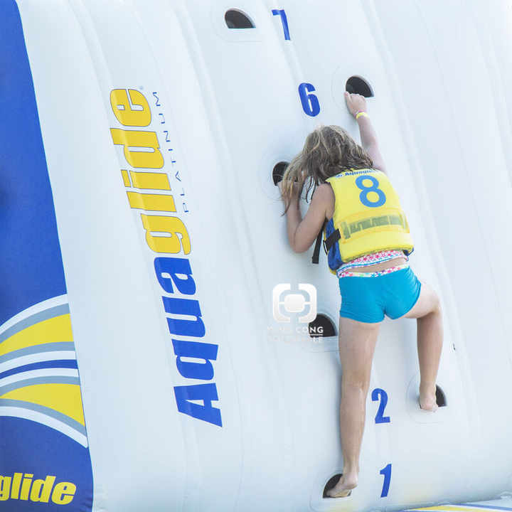 Exciting Water Entertainment Inflatable Floating Game Slide With ...