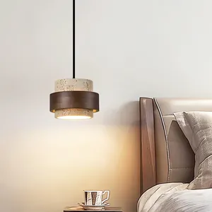 Vintage Wabi Sabi LED-Lampe aus Gelbstein als Pendelleuchte für Flur, Schlafzimmer, Balkon oder Wohnzimmer zur Decken-Dekoration - Product Image 2