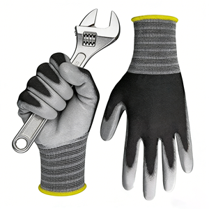 Guanti di <span class=keywords><strong>Sicurezza</strong></span> da Lavoro <span class=keywords><strong>per</strong></span> Uomo, Guanti Rivestiti in PU con Presa Antiscivolo, Ideali <span class=keywords><strong>per</strong></span> Movimentazione Pacchi in Magazzino, Edilizia, Giardinaggio - Product Image 2