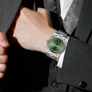 Relojes de Lujo para Hombre con Esfera Simple con Números Arábigos, Aleación, Cristal, Movimiento Citizen, Marca Privada, Venta al Por Mayor - Product Image 5