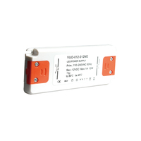 Transformateur d'alimentation LED en plastique ultra-mince IP20 8W 10W 12W, sortie CC 12V 24V, entrée CA 110V 220V pour module