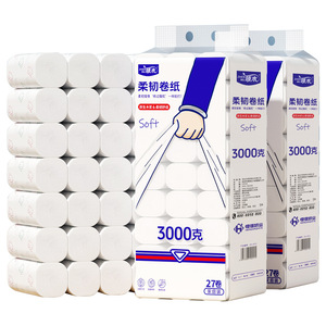 Zhenmu Toilet <b>Paper</b> 27 <b>Rolls</b> 3000g Soft Household Use - Product Image 1