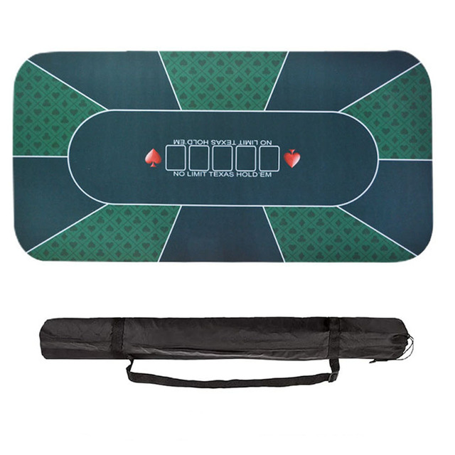 2Mm Foldable Portable Gambling Game Playing Table Top Carpet Pad Texas Poker Game Mat for Sale