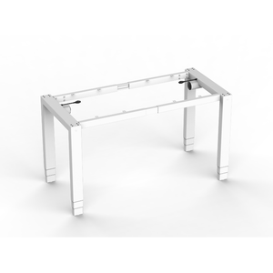 ZGO moderno elettrico 3 stadi regolabile in altezza a forma di L Stand da scrivania legno superficie telaio in metallo quattro gambe capacità di carico 120kg per - Product Image 3