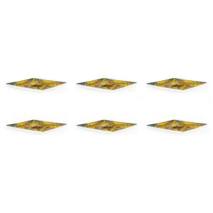 Set di 6 Piatti in Ceramica Excelsa Trinacria 24x3 cm Multicolore - Servizio di Piatti in Ceramica - Product Image 3