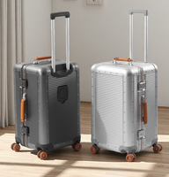 Valise de luxe grande capacité avec logo personnalisé, bagage à roulettes de haute qualité, vente en gros de Chine