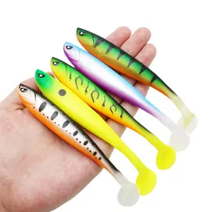 New arrival T-Tail Rainbow Soft fishing lure Soft Bait Life like Rainbow trout 130mm 10g