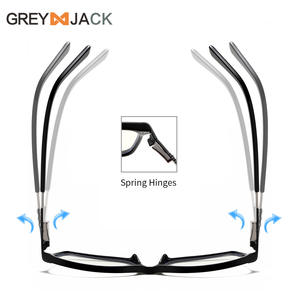 Montures de lunettes carrées Greyjack, verres anti-radiation Tr90, unisexe, taille moyenne, pour la vente en gros transfrontalière - Product Image 4