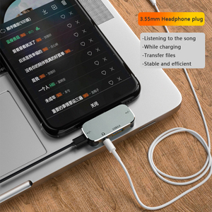 Nguồn Mở Rộng Type-C <span class=keywords><strong>Usb</strong></span> C Hub Tai Nghe Cắm <span class=keywords><strong>USB</strong></span> 3.0 HDM Để Sạc Truyền Đồng Bộ Dữ Liệu Cho Điện Thoại Di Động Máy Tính Xách Tay - Product Image 3