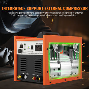 Coupeur <span class=keywords><strong>plasma</strong></span> HBC8000II HITBOX avec compresseur d'air intégré, arc pilote non tactile <span class=keywords><strong>50</strong></span> ampères 220V onduleur numérique IGBT - Product Image 2