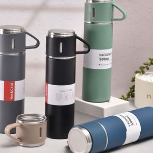 ชุดของขวัญกระติกน้ำสุญญากาศสแตนเลสแบบกำหนดเอง พร้อมแก้ว 2 ใบ ขนาด 500 มล. กระติกน้ำเก็บอุณหภูมิ กล่องของขวัญ เหมาะสำหรับเป็นของขวัญทางธุรกิจ - Product Image 4