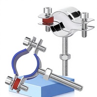 Support de fixation pour tuyau en acier inoxydable 304 Xy Brand Jinjuntai avec boulon à vis pour conduite d'eau