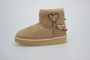 YLR602子供用冬雪ブーツ子供用,ブラウンソフトユニセックス屋内暖かい毛皮 - Product Image 6