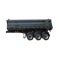 Essieu avant 4/5/6 essieu arrière benne semi-remorque 40-100 tonnes cargaison camion benne benne remorque avec forme en U à vendre en Equateur
