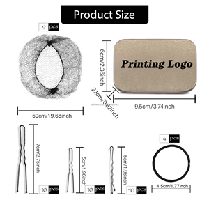 BELLEWORLD Set di Prodotti per Capelli Personalizzati per Ragazze con Logo Stampato, Kit di Accessori per Capelli con Mollette, Fermagli, Retine e Strumenti per Extension - Product Image 1
