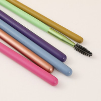 Outil de maquillage des yeux à double tête portable en gros Ensemble d'ombres à paupières à cheveux doux Ensemble complet de pinceaux cosmétiques de voyage pour novices