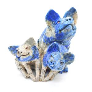 Nueva Llegada Precioso Lapislázuli Tallado 100% Color Natural Cerdo Escultura Piedras Preciosas Naturales Artesanía Para Regalo de Negocios - Product Image 1