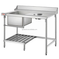 Table de travail en acier inoxydable pour la triage des aliments, usage intensif, industriel, commercial, cuisine, restaurant, table de collecte des plats, usine