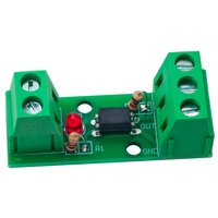 Módulo de aislamiento optoacoplador de 1 canal, soporte de riel fotoeléctrico, placa de Motor de accionamiento PLC, PC817, EL817, 3V-5V, 12V, 24V