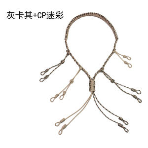 Correa para llamador de patos con silbato para perros extraíble, trenzada a mano, con 550 bucles ajustables, 1L, impermeable, para caza al aire libre - Product Image 2